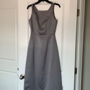 Floor length bridesmaid dress